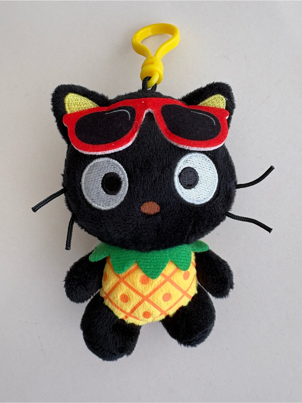 Hawaii Exclusive Plush Sanrio Choco Cat Pineapple Keychain Bag Charm